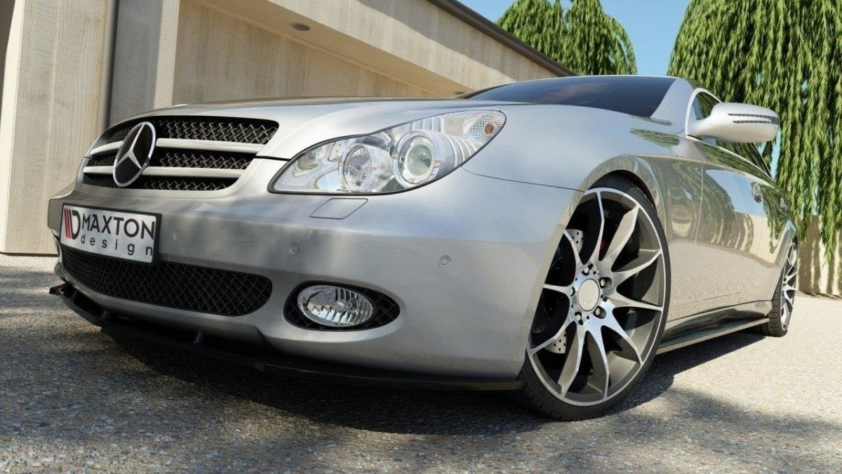 Maxton Design Street+ Seitenschweller Leisten passend für MERCEDES CLS C219 schwarz Hochglanz