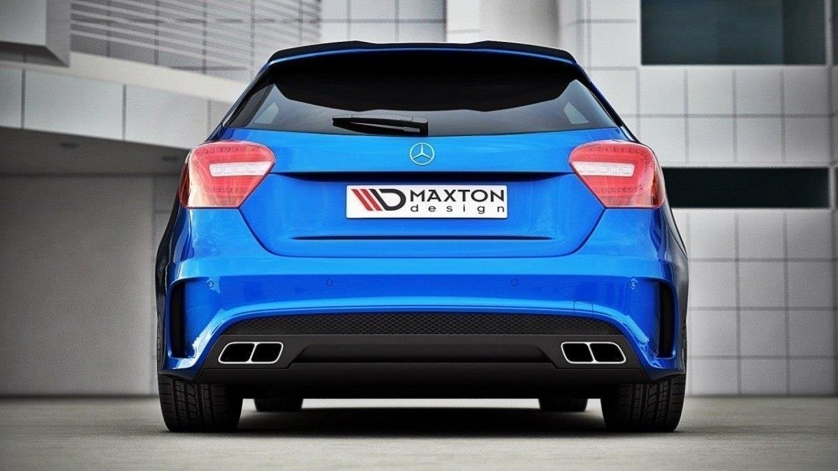 Maxton Design Spoiler CAP für Mercedes-Benz A W176 schwarz matt