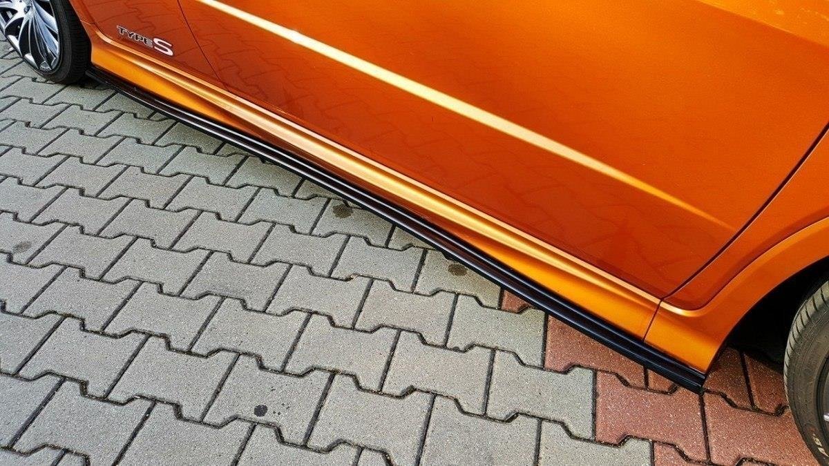 Maxton Design Street+ Seitenschweller Leisten passend für Honda Civic Type-S/R Mk8 schwarz Hochglanz