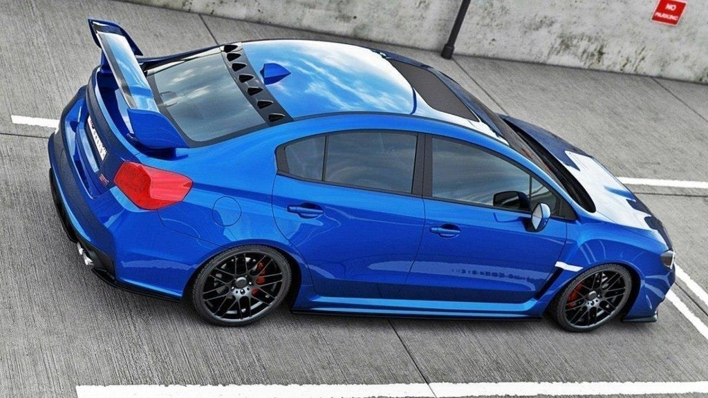 Maxton Design Street+ Seitenschweller Leisten passend für V.1 passend für Subaru Impreza WRX STI MK4 schwarz Hochglanz