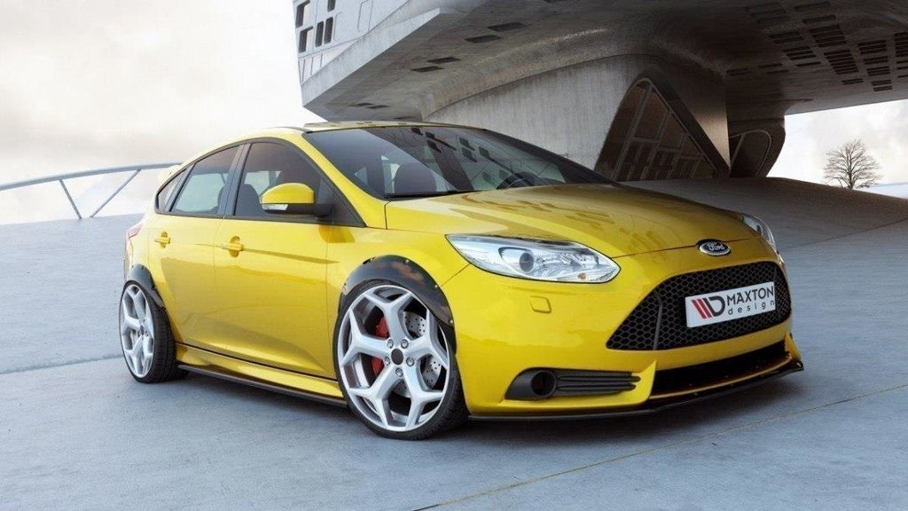 Maxton Design Kotflügelverlängerung Ford Focus ST Mk3 schwarz Hochglanz für Ford Focus ST