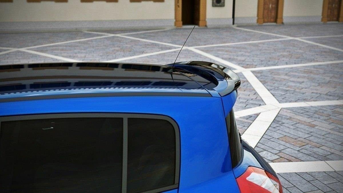 Maxton Design Spoiler CAP passend für RENAULT MEGANE II RS R26 schwarz Hochglanz