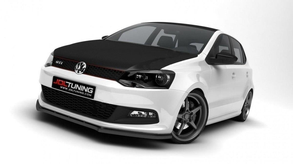 Maxton Design Street+ Spoilerlippe Front Ansatz passend für VW Polo GTI Mk5 schwarz Hochglanz