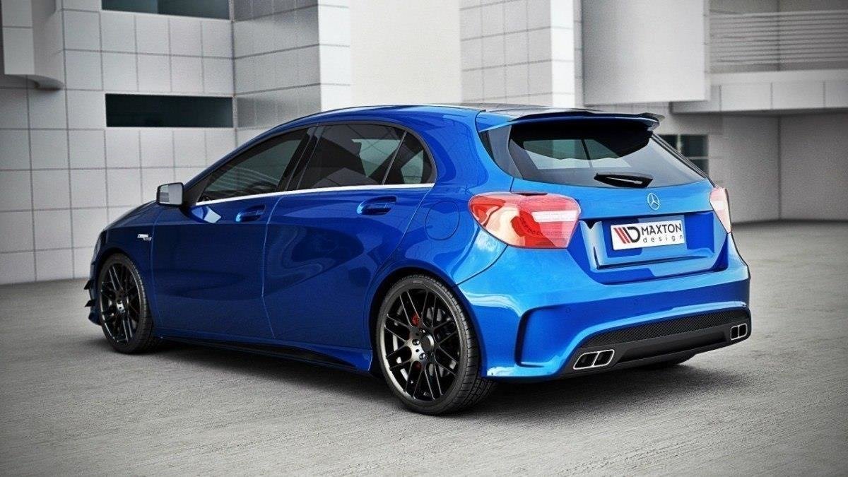Maxton Design Spoiler CAP für Mercedes-Benz A W176 schwarz matt