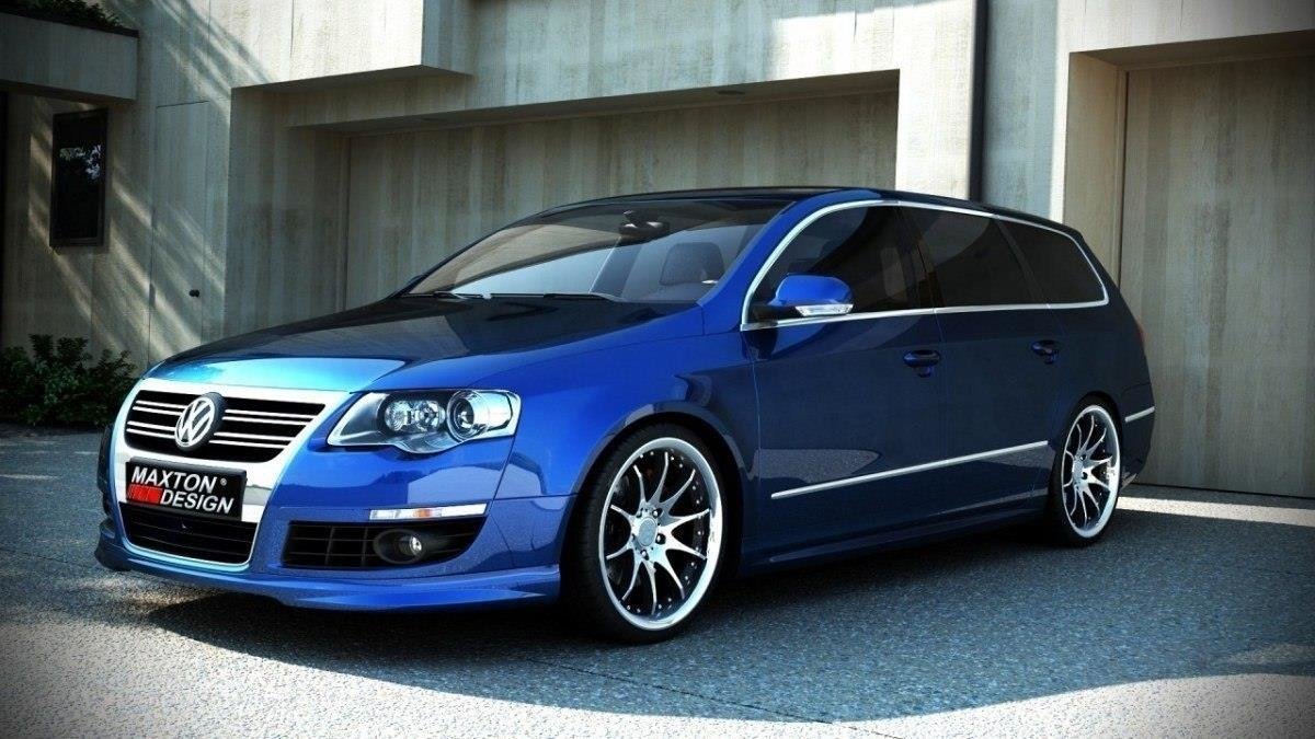 Maxton Design Frontansatz VW PASSAT B6 ( R-LINE LOOK ) für Volkswagen Passat Mk6 (B6)