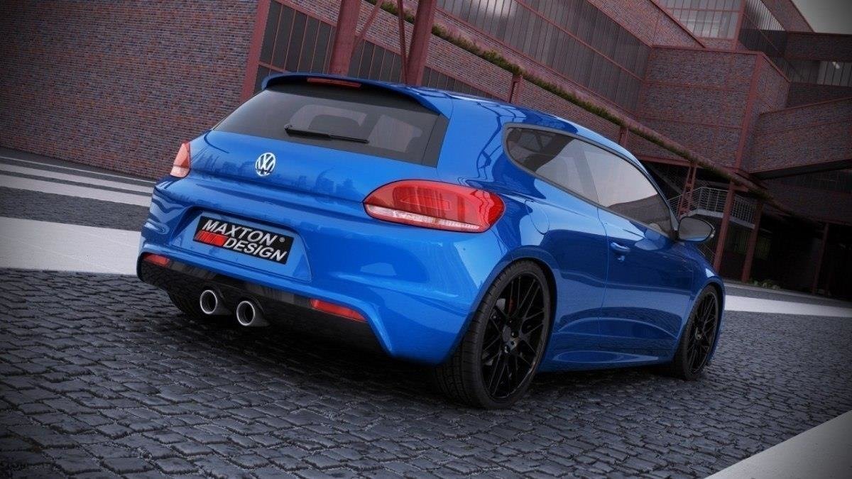 Maxton Design Heckschürze passend für VW Scirocco III R mit 2 auspuff
