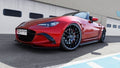 Maxton Design Street+ Spoilerlippe Front Ansatz V.2 passend für Mazda MX-5 ND (Mk4) schwarz Hochglanz