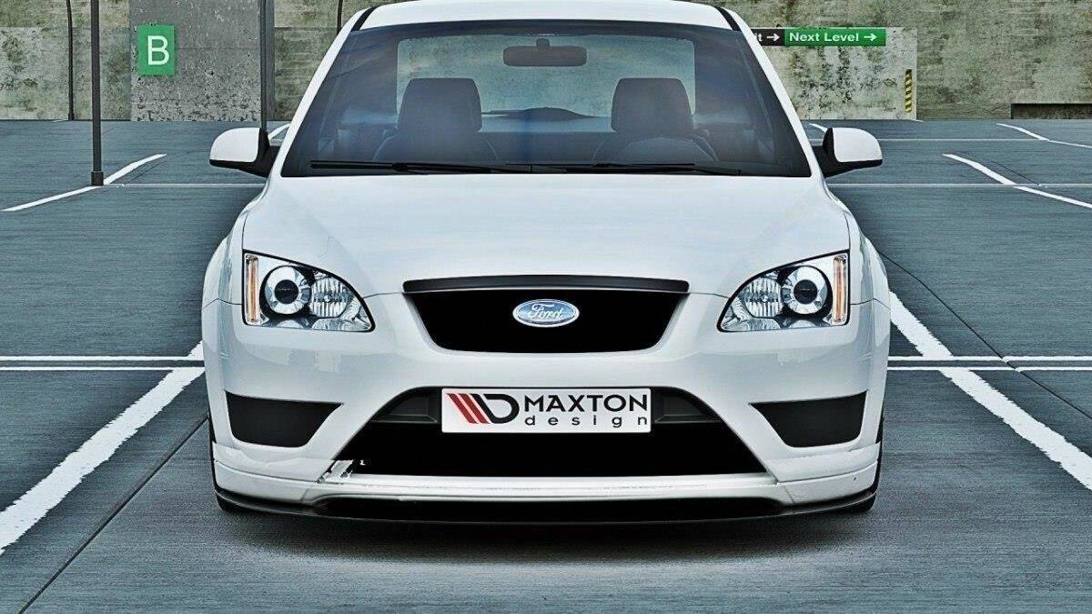 Maxton Design Kühlergrill Blende passend für Ford Focus Mk2 schwarz Hochglanz