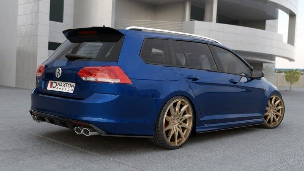 Maxton Design Spoiler CAP passend für VW Golf Variant Mk7 schwarz Hochglanz