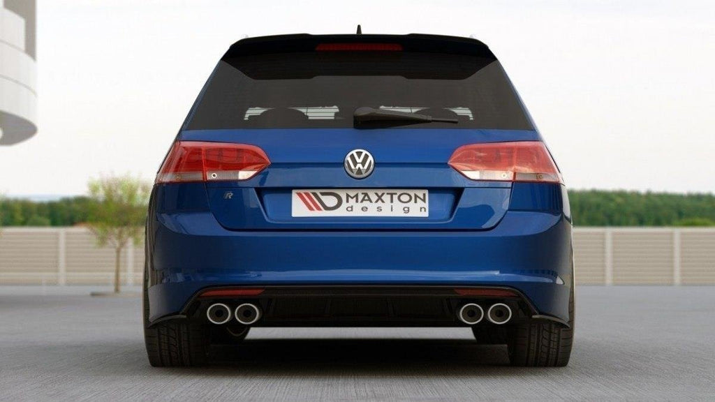 Maxton Design Heck Ansatz Flaps Diffusor passend für VW Golf 7 R Variant schwarz Hochglanz