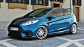 Maxton Design Street+ Spoilerlippe Front Ansatz passend für (Focus RS Look Stoßstange) Ford Fiesta Mk7 FL schwarz Hochglanz