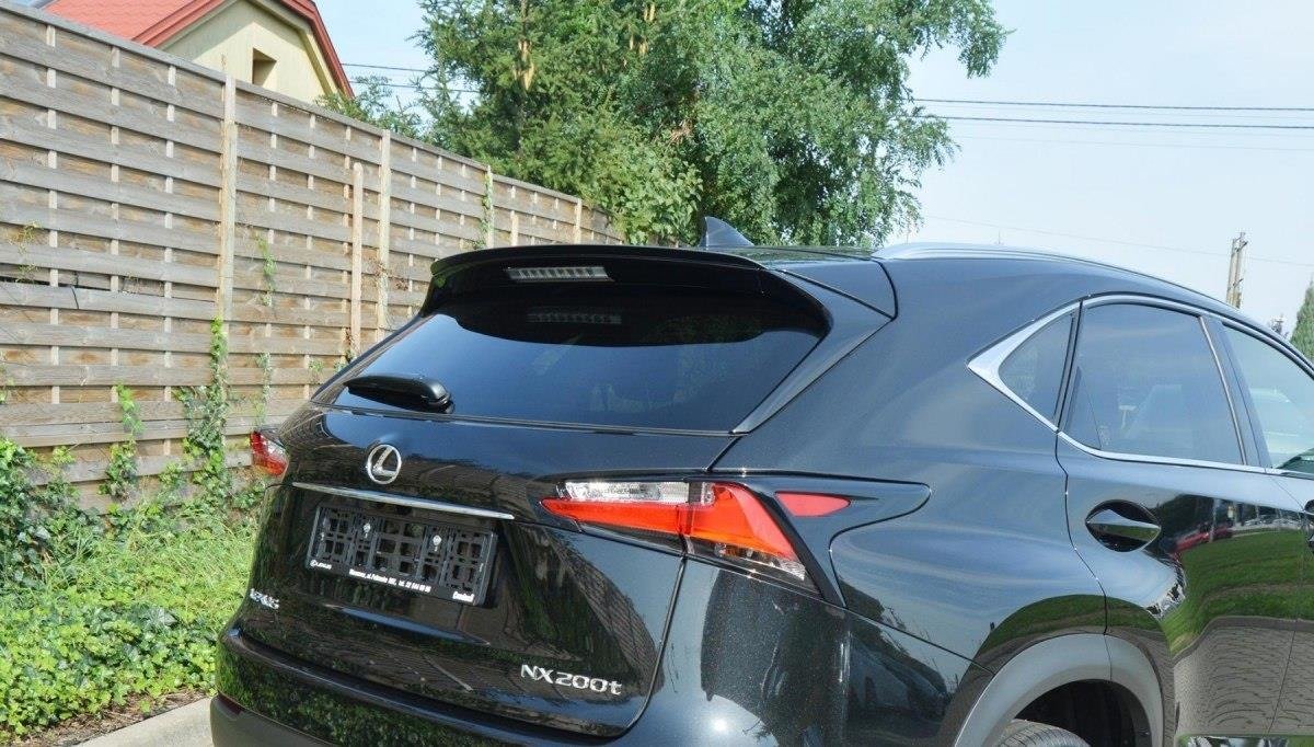 Maxton Design Spoiler CAP passend für Lexus NX Preface/Facelift schwarz Hochglanz
