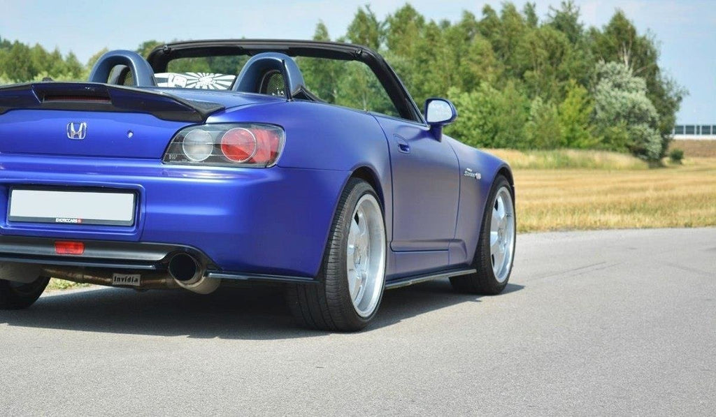Maxton Design Heck Ansatz Flaps Diffusor passend für HONDA S2000 schwarz Hochglanz