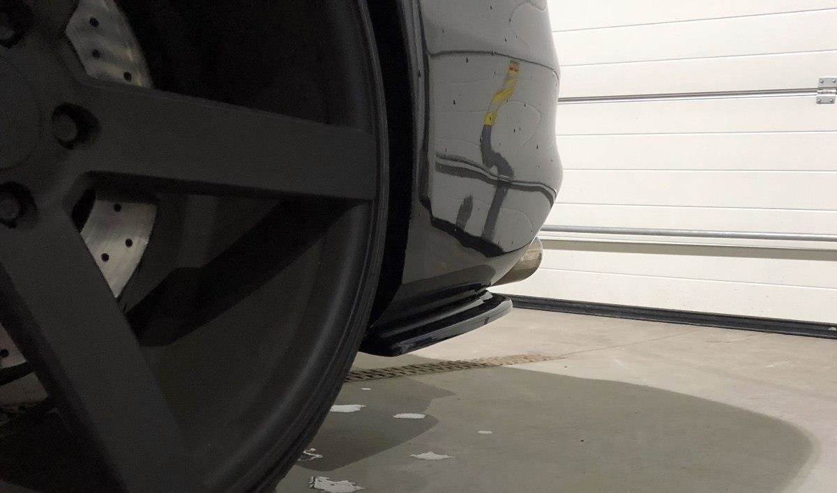 Maxton Design Heck Ansatz Flaps Diffusor passend für Audi S4 B8 FL schwarz Hochglanz