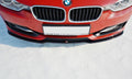 Maxton Design Street+ Spoilerlippe Front Ansatz V.1 passend für BMW 3er F30 schwarz Hochglanz