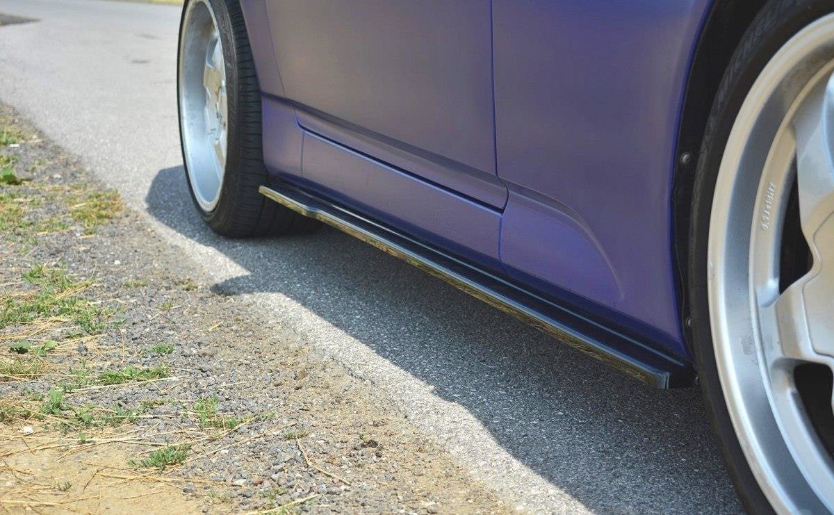 Maxton Design Street+ Seitenschweller Leisten passend für HONDA S2000 schwarz Hochglanz