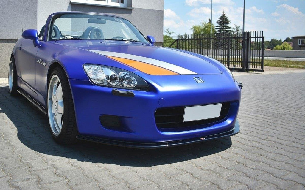 Maxton Design Street+ Spoilerlippe Front Ansatz passend für v.1 HONDA S2000 schwarz Hochglanz