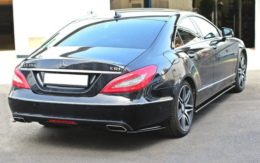 Maxton Design Street+ Seitenschweller Leisten passend für V.1 passend für Mercedes-Benz CLS C218 schwarz Hochglanz