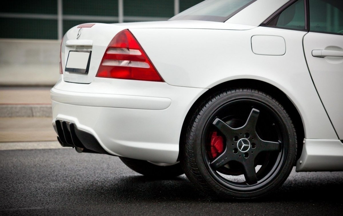 Maxton Design Heckstoßstange MERCEDES SLK R170 AMG204 LOOK für Mercedes-Benz SLK R170