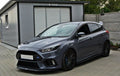 Maxton Design Street+ Spoilerlippe Front Ansatz V.2 passend für Ford Focus RS Mk3 schwarz Hochglanz