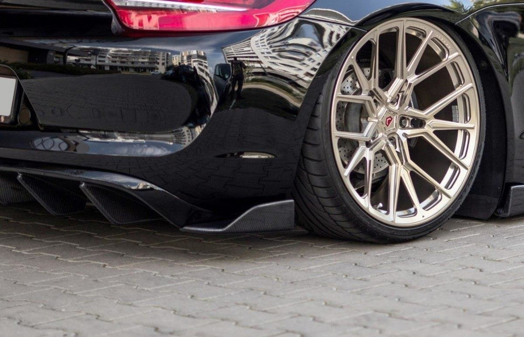 Maxton Design Heck Ansatz Flaps Diffusor passend für Porsche Cayman Mk2 981C