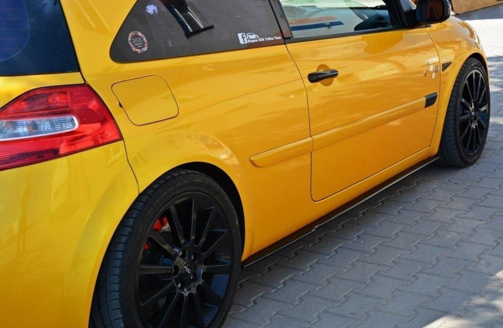 Maxton Design Street+ Seitenschweller Leisten passend für Renault Megane RS Mk2 schwarz Hochglanz