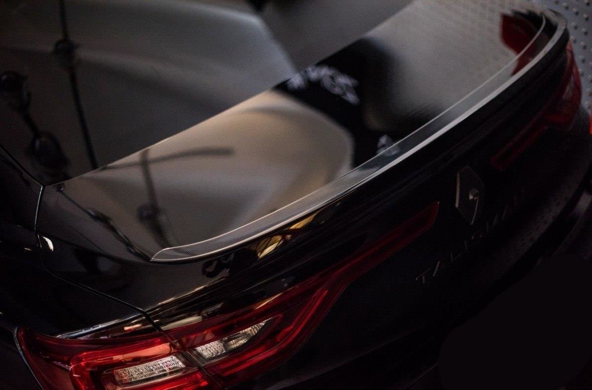 Maxton Design Spoiler CAP passend für Renault Talisman schwarz Hochglanz