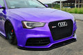 Maxton Design Street+ Spoilerlippe Front Ansatz passend für Audi RS5 8T / 8T FL schwarz Hochglanz