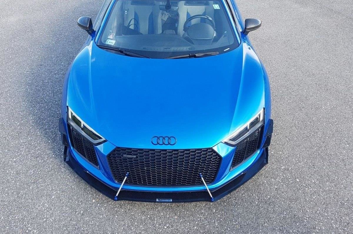 Maxton Design Ailes de pare-chocs avant (Canards) Audi R8 Mk.2 für Audi R8 Mk2