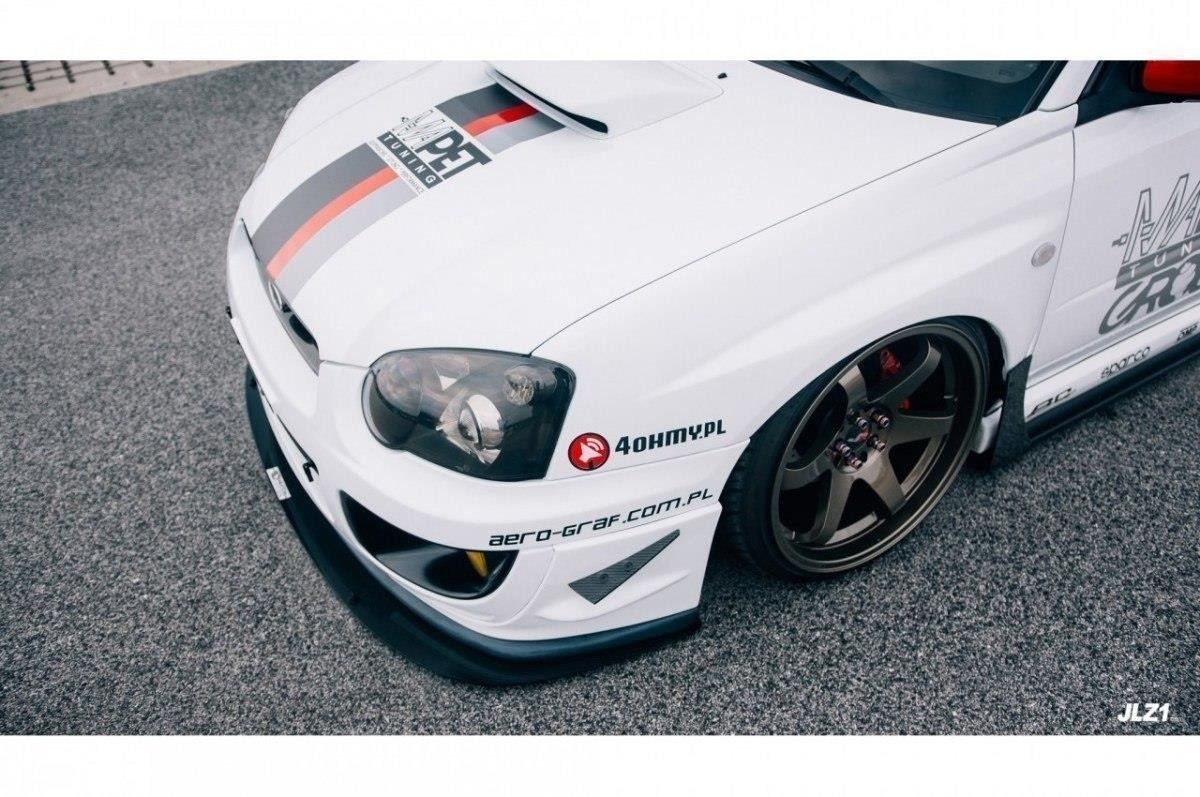 Maxton Design Racing Street+ Spoilerlippe Front Ansatz passend für Subaru Impreza WRX STI (BLOBEYE)