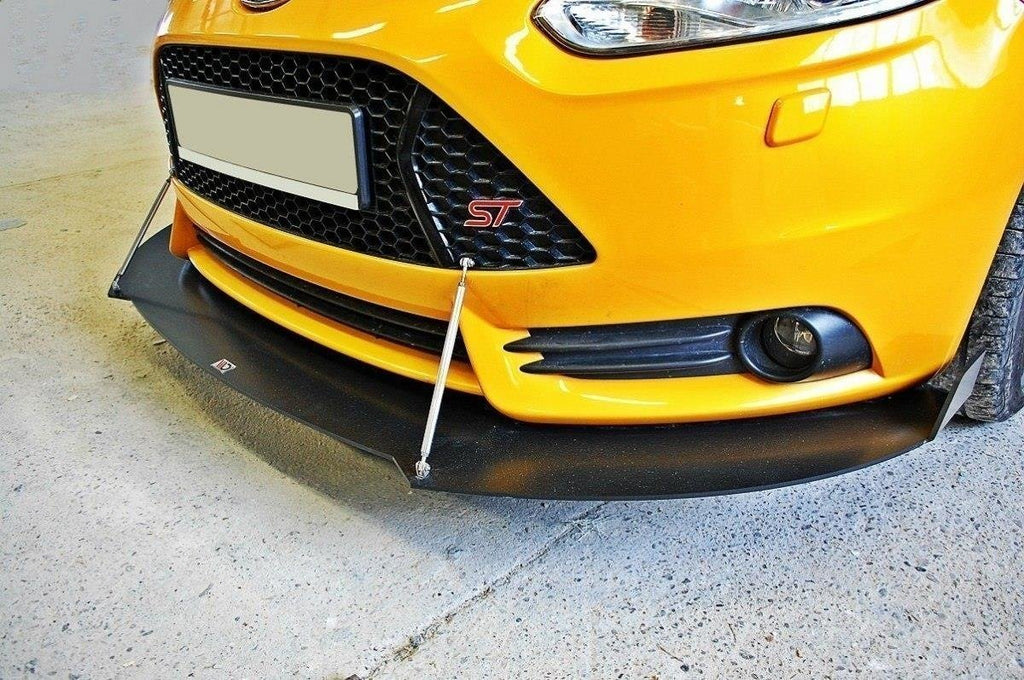 Maxton Design Sport Street+ Spoilerlippe Front Ansatz V.2 passend für Ford Focus ST Mk3