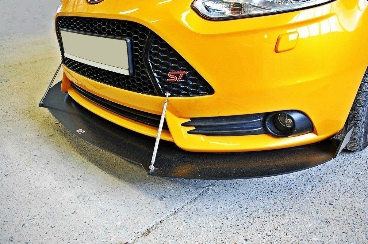 Maxton Design Sport Street+ Spoilerlippe Front Ansatz V.2 passend für Ford Focus ST Mk3