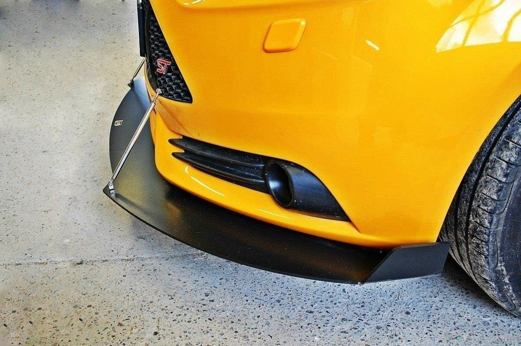 Maxton Design Sport Street+ Spoilerlippe Front Ansatz V.2 passend für Ford Focus ST Mk3