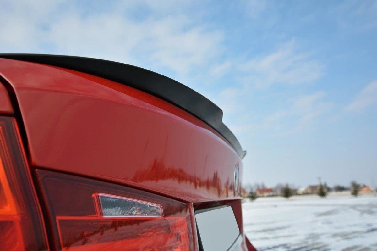 Maxton Design Spoiler CAP passend für BMW 3er Limousine F30 schwarz Hochglanz