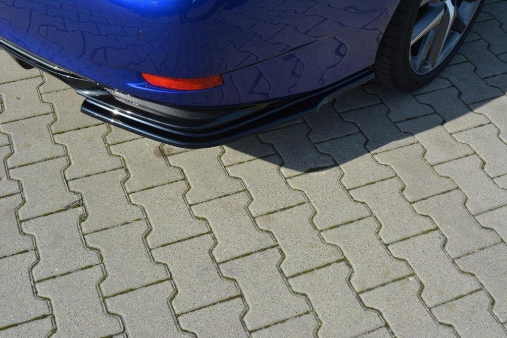 Maxton Design Heck Ansatz Flaps Diffusor passend für Lexus GS Mk4 Facelift H schwarz Hochglanz