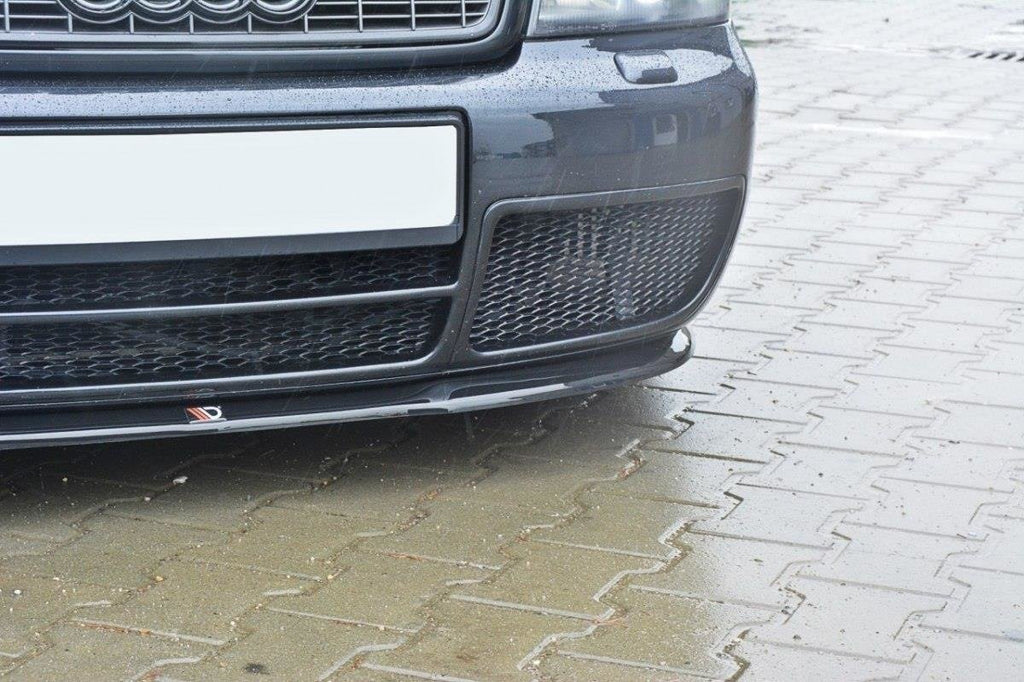 Maxton Design Street+ Spoilerlippe Front Ansatz passend für AUDI S4 B5 schwarz Hochglanz