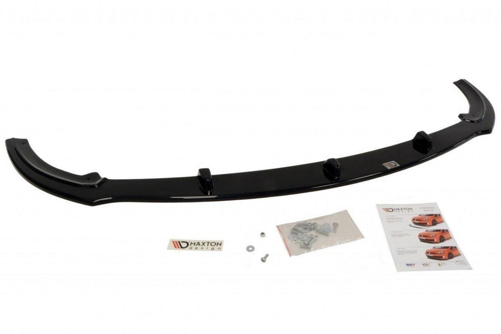 Maxton Design Street+ Spoilerlippe Front Ansatz V.1 passend für Ford Focus ST Mk2 schwarz Hochglanz