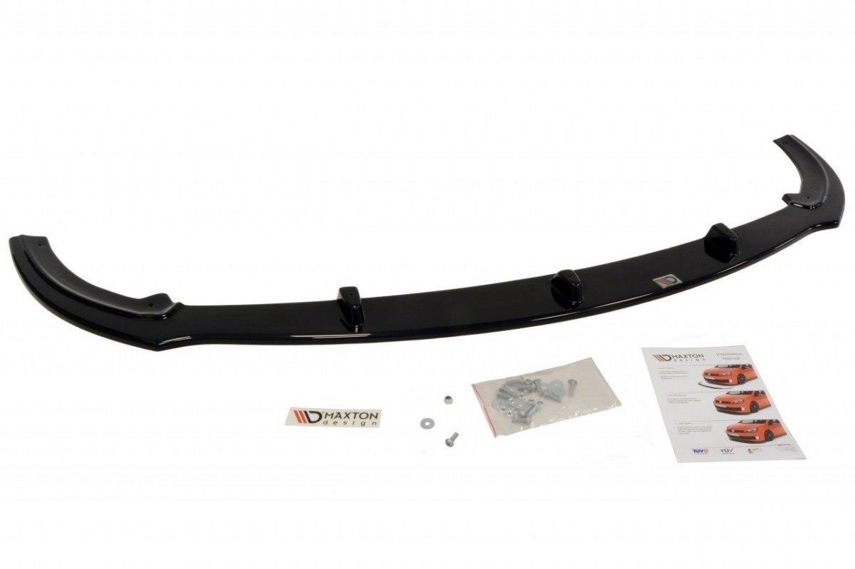 Maxton Design Street+ Spoilerlippe Front Ansatz V.1 passend für Ford Focus ST Mk2 schwarz Hochglanz