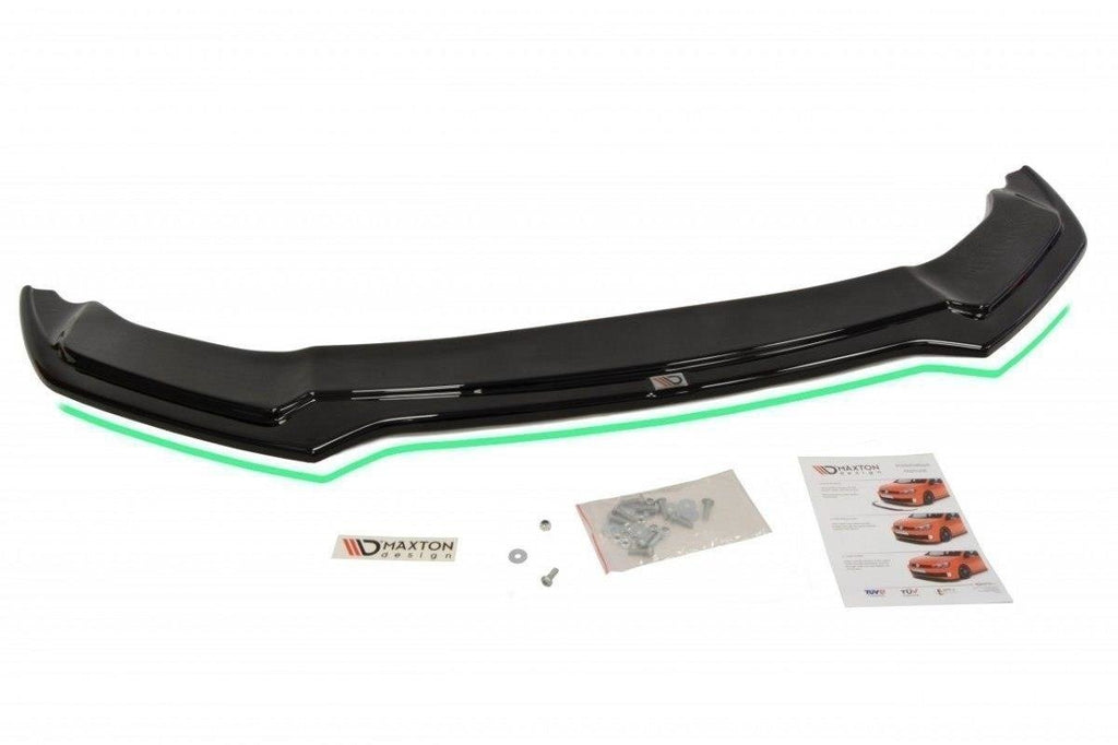 Maxton Design Street+ Spoilerlippe Front Ansatz V.2 passend für Audi TT RS 8J schwarz Hochglanz