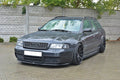 Maxton Design Street+ Spoilerlippe Front Ansatz passend für AUDI S4 B5 schwarz Hochglanz