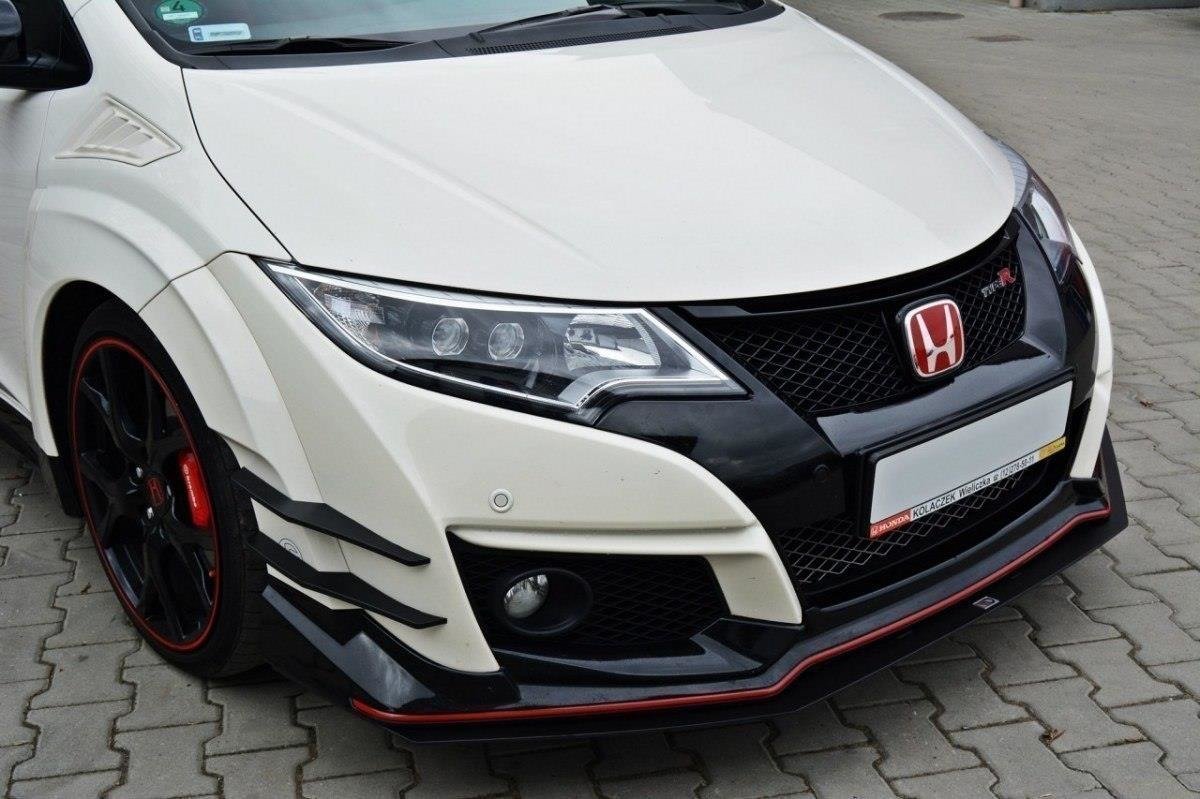 Maxton Design Racing Street+ Spoilerlippe Front Ansatz passend für v.1 HONDA CIVIC IX TYPE R