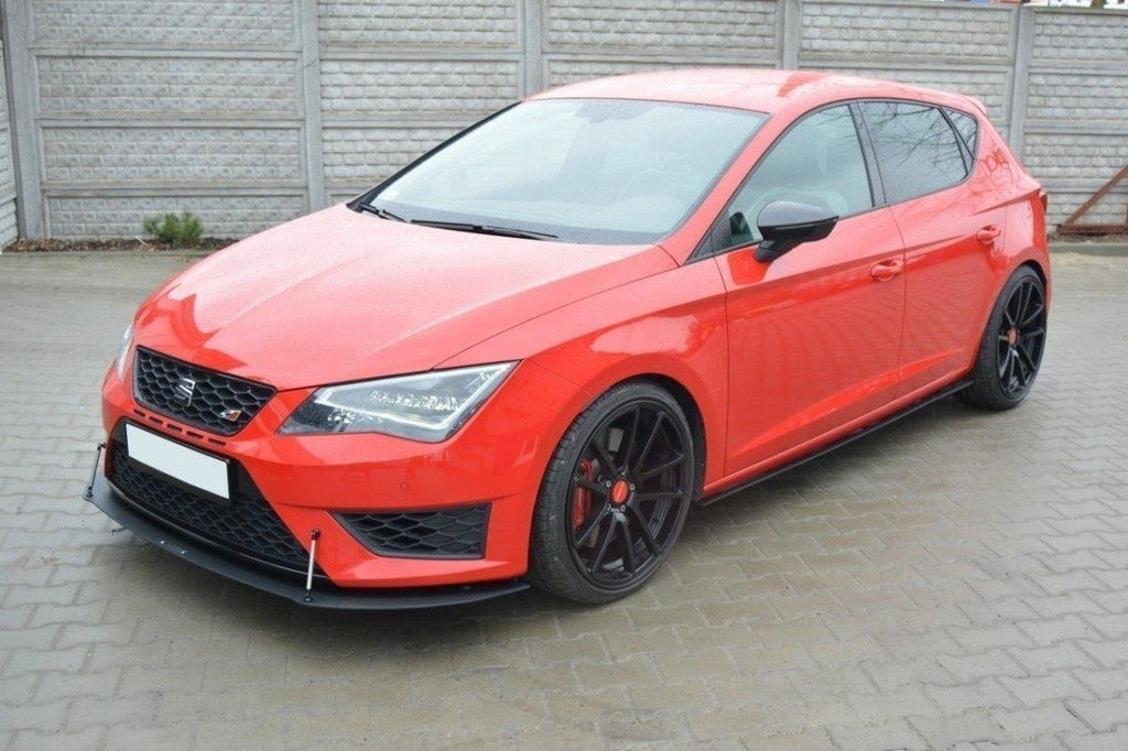 Maxton Design Racing Seitenschweller Ansatz SEAT LEON III CUPRA / FR für Seat Leon Cupra Mk3