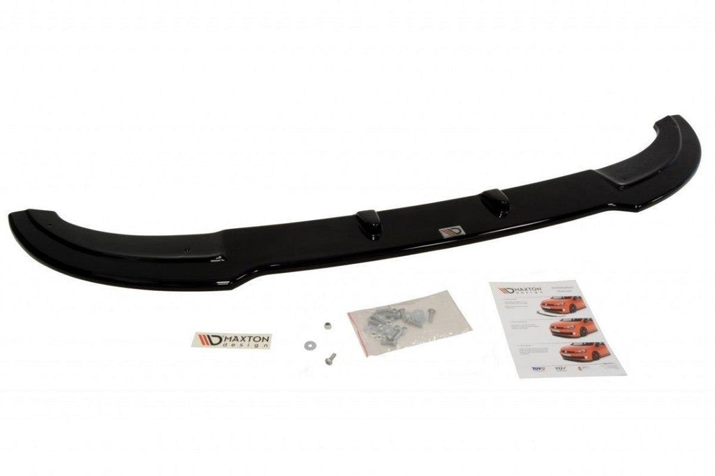 Maxton Design Street+ Spoilerlippe Front Ansatz V.1 passend für MINI COOPER R56 JCW schwarz Hochglanz