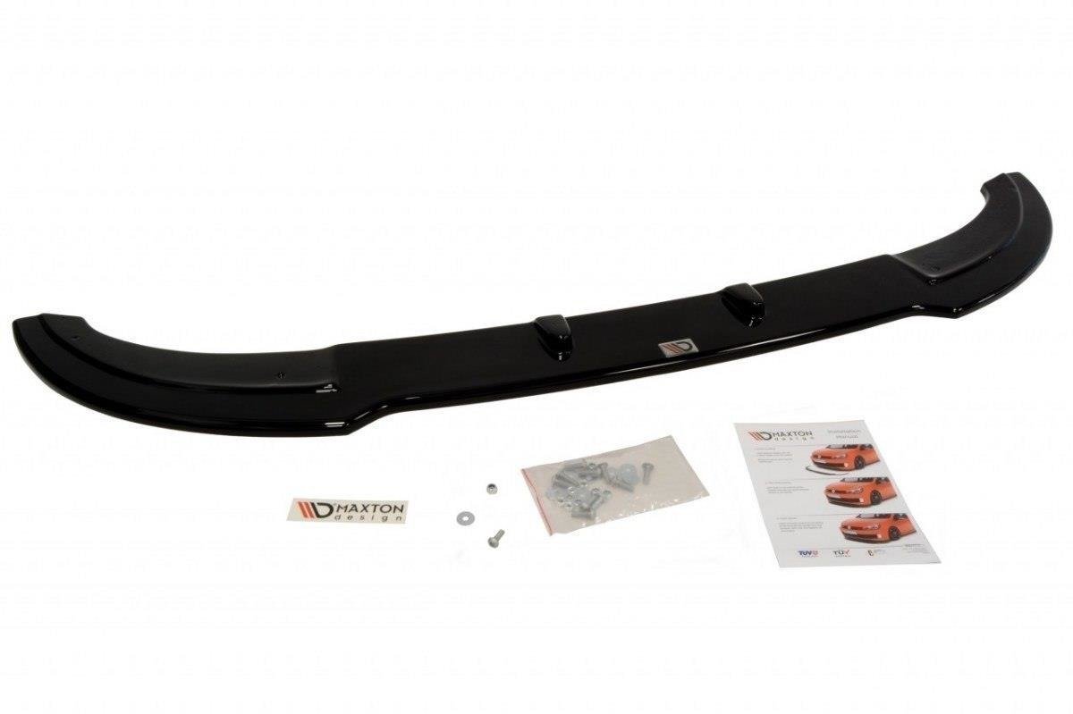 Maxton Design Street+ Spoilerlippe Front Ansatz V.1 passend für MINI COOPER R56 JCW schwarz Hochglanz