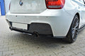Maxton Design Mittlerer Diffusor Heck Ansatz für BMW 1er F20/F21 M-Power schwarz matt