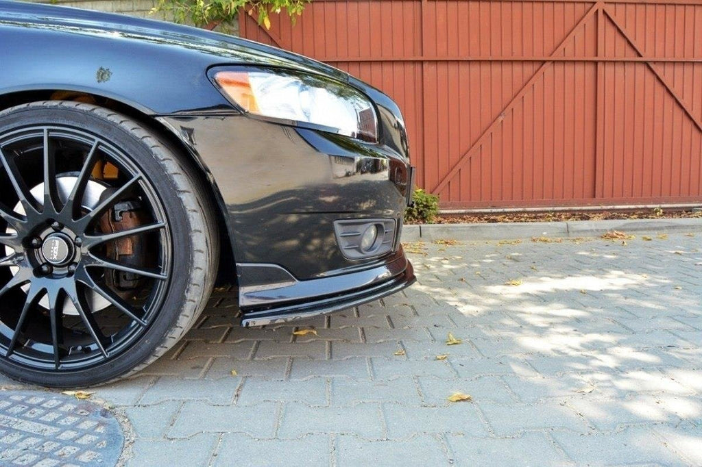 Maxton Design Street+ Spoilerlippe Front Ansatz passend für v.1 VOLVO V50F R-DESIGN schwarz Hochglanz