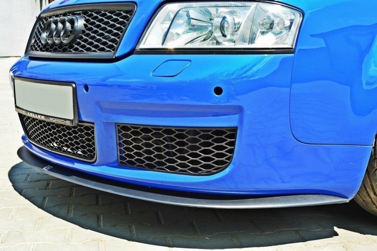 Maxton Design Street+ Spoilerlippe Front Ansatz passend für Audi RS6 C5 schwarz Hochglanz