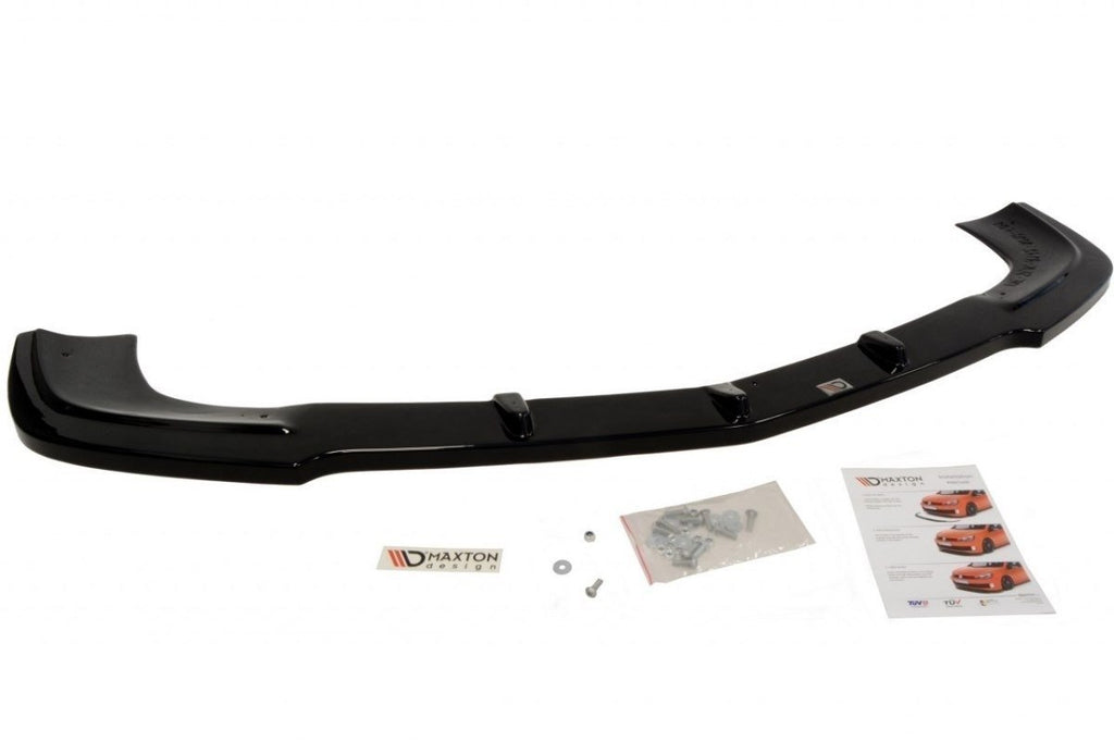 Maxton Design Street+ Spoilerlippe Front Ansatz passend für Mercedes-Benz SLK 55 AMG R172 schwarz Hochglanz