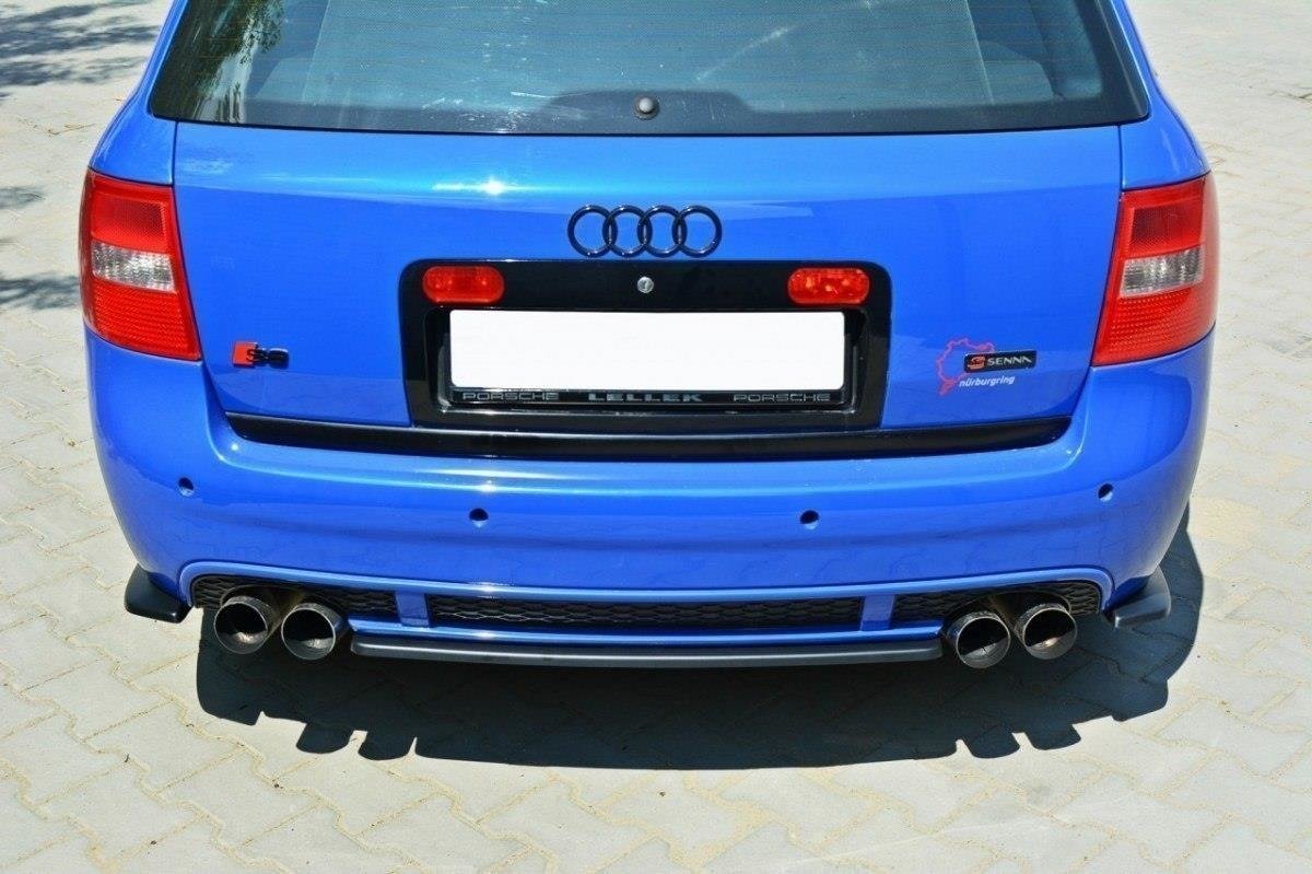 Maxton Design Heckansatz AUDI RS6 C5 AVANT schwarz Hochglanz für Audi A6