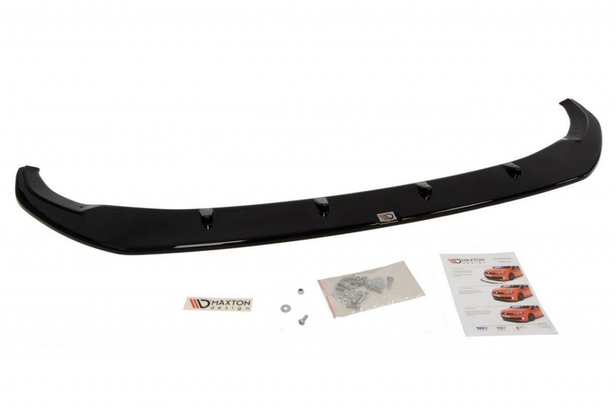 Maxton Design VOLKSWAGEN T6 Street+ Spoilerlippe Front Ansatz passend für v.1 schwarz Hochglanz